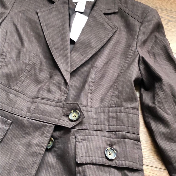 NWT Banana Republic Casual Brown Jacket - Picture 5 of 8